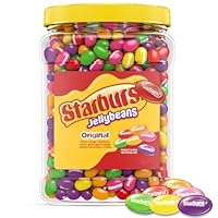 Bulk Jelly Bean Candy Large Bucket - 54oz Assorted Fruity Flavors, Soft, Chewy JellyBeans Bulk Resealable Jar for Easter Baskets, Candy Buffet, Egg Hunts, & Treats - JellyBeans