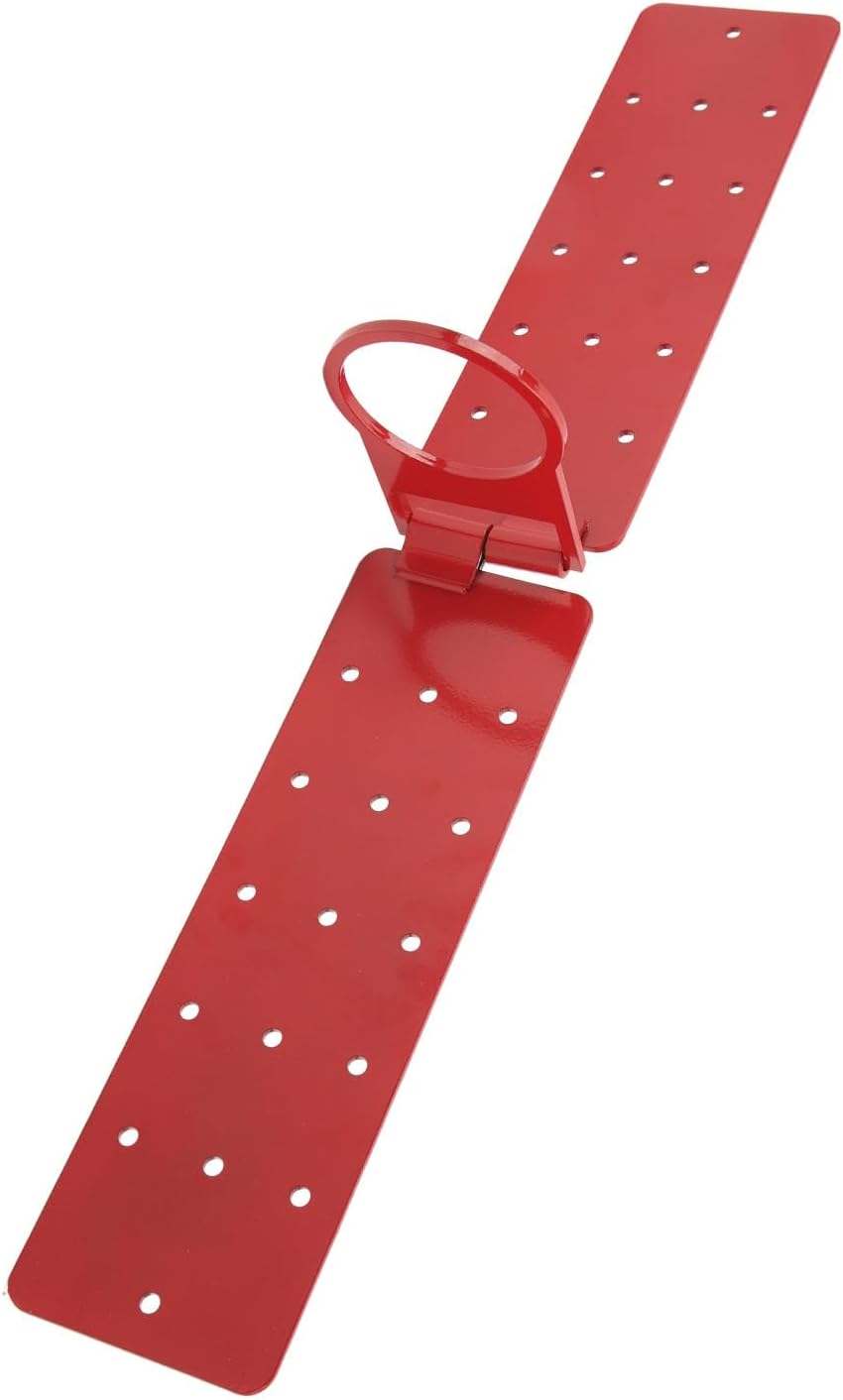 Roof Anchor Bracket, Reusable Roof Anchor, Roof Anchor Bracket Steel Fall Arrest System Reusable Reinforced Metal Roof Anchor for Wood Surfaces(Red)