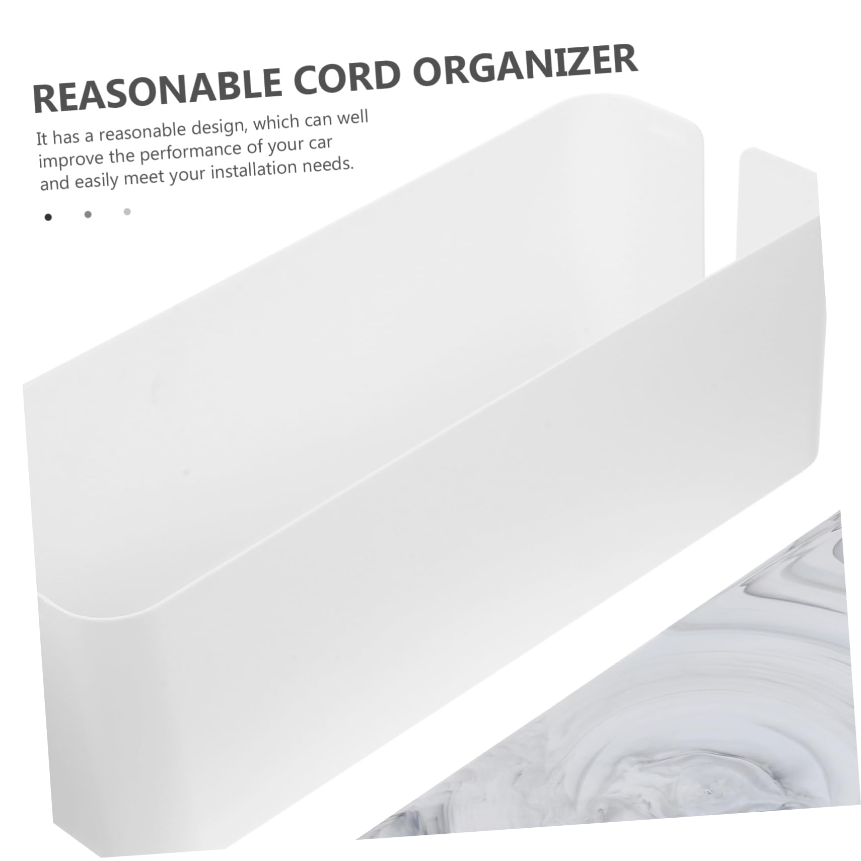 HOMSFOU Caja Organizadora Cables Ocultador Cables Bambú Fácil Limpiar Multifuncional Hogar Oficina