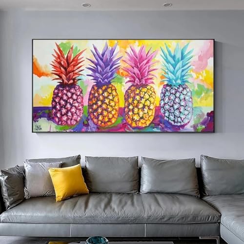 Peinture sur toile de fruits colorés haute définition pour grand mur