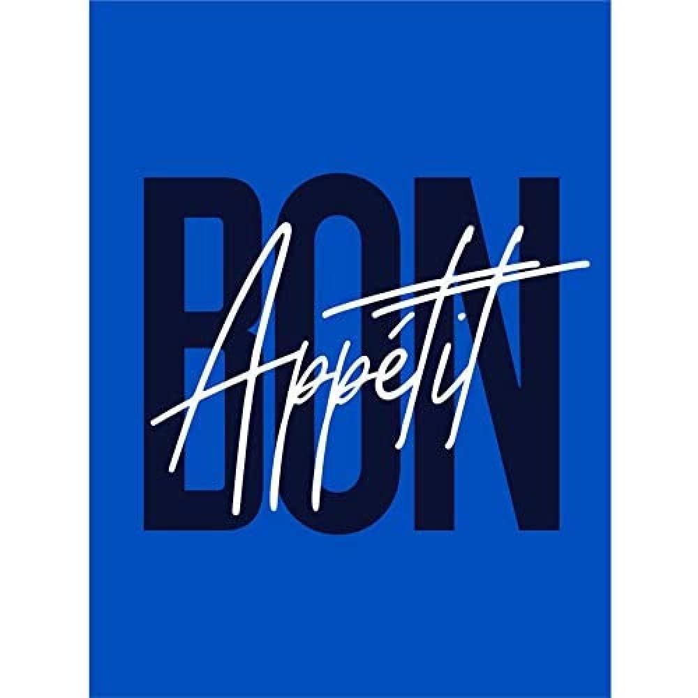 Wee Blue Coo Bon Appetit Cobalt Wall Art Print