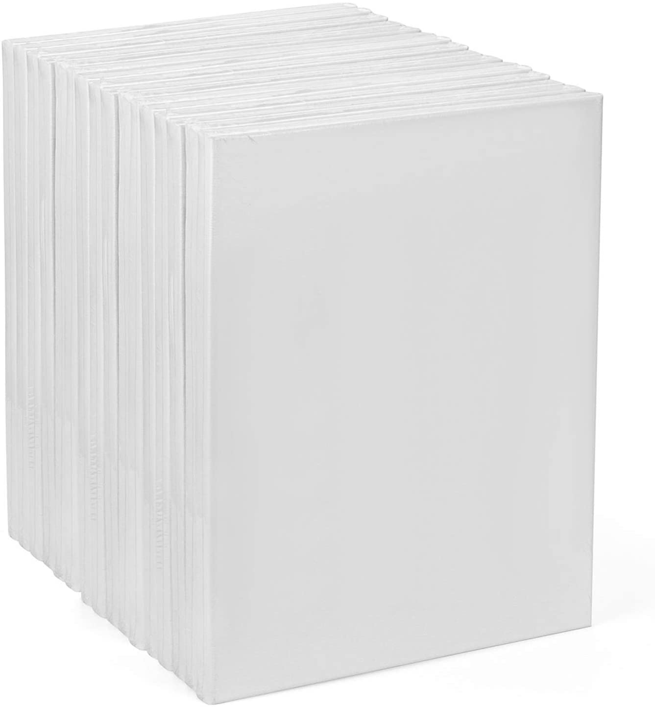 SNOOGG Pack of 5 Painting Canvas Board Panel Size : 12X12 Inch White Double Primed Artist Quality for Oil Acrylic and Mix Media Painting