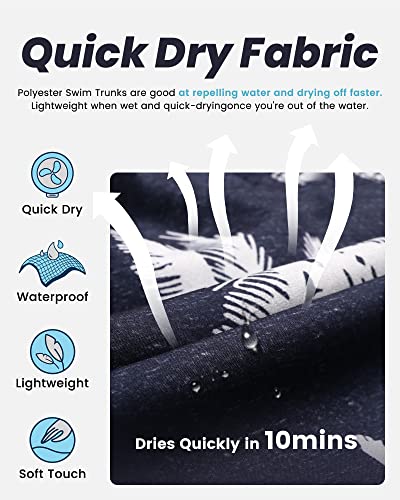 Image of maamgic Mens Swim Trunks Quick Dry Swim Shorts with Mesh Lining Funny Swimwear Bathing Suits 7inch