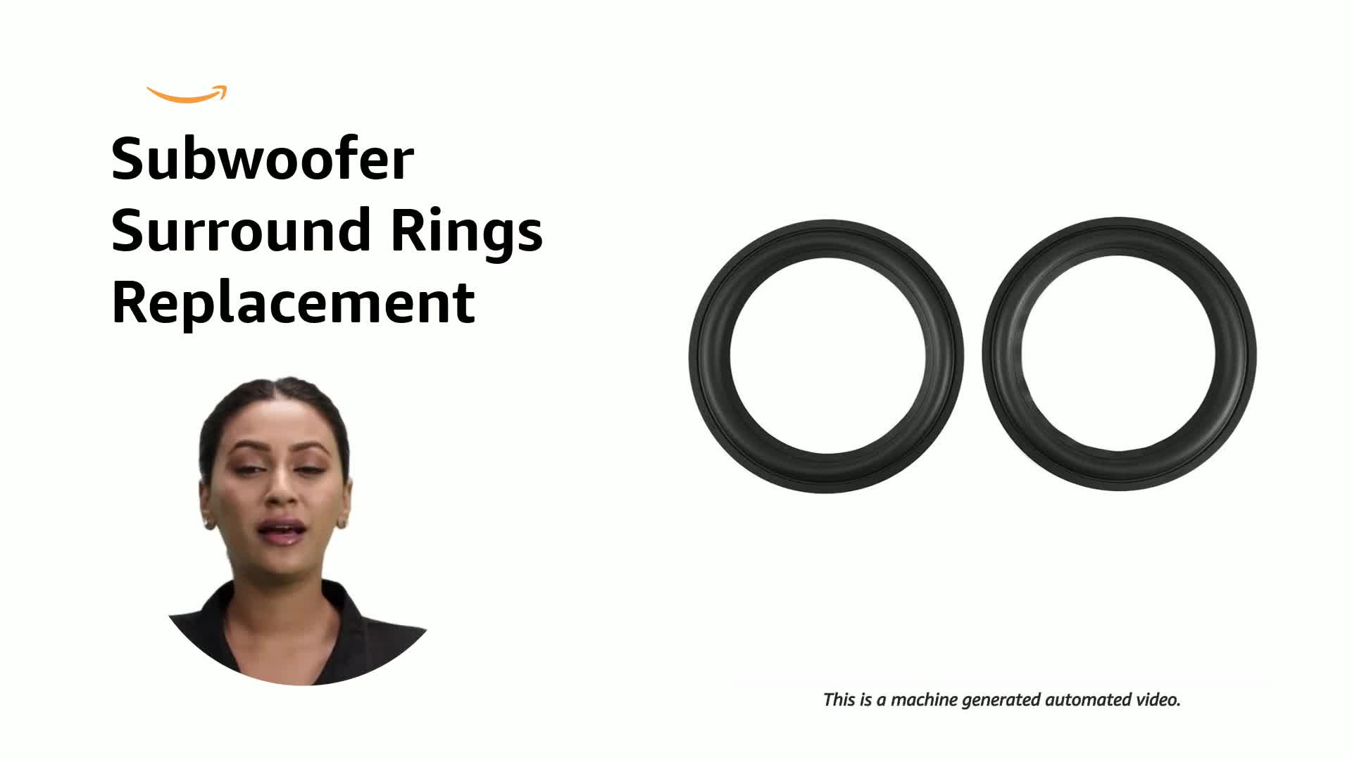 Speaker Repair Kit - 2 Pack 8 Inch Rubber Surrounds For JBL And HiVi Subwoofers