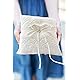 Wedding Ring Pillow, Lace Pearl Ivory Ring Bearer Cushion for Wedding Party