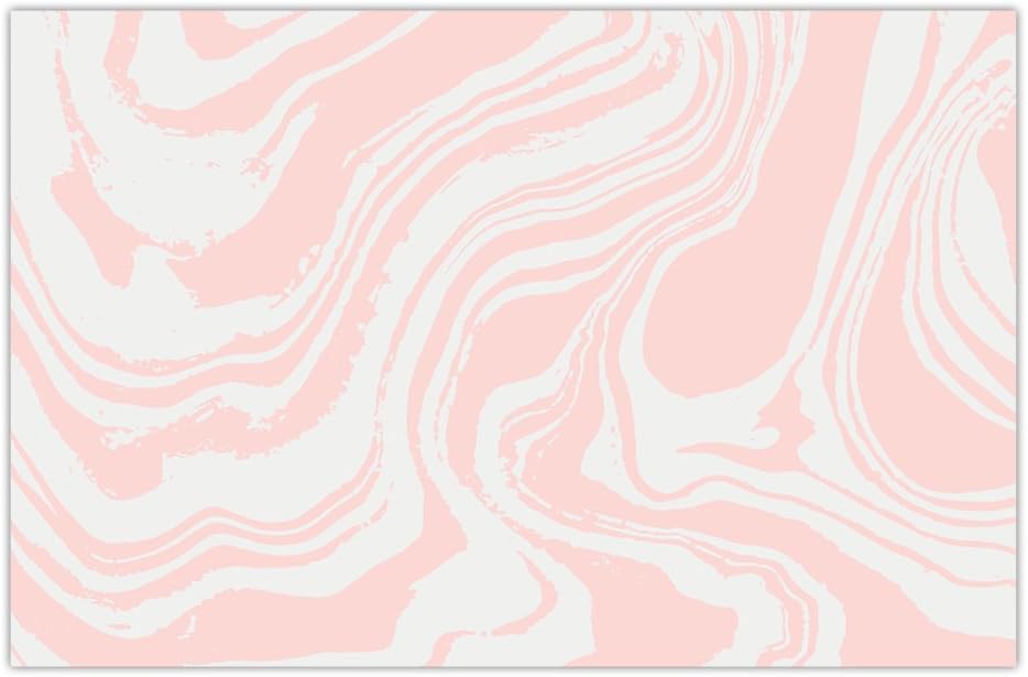 DB Party Studio Pack of 25 Paper Placemats Pretty Pink Swirl Dinner Place Mats Bridal Baby Girl Shower Quinceañera Sweet Sixteen Birthday Parties Dining Table Setting Disposable Easy Cleanup 17" x 11"