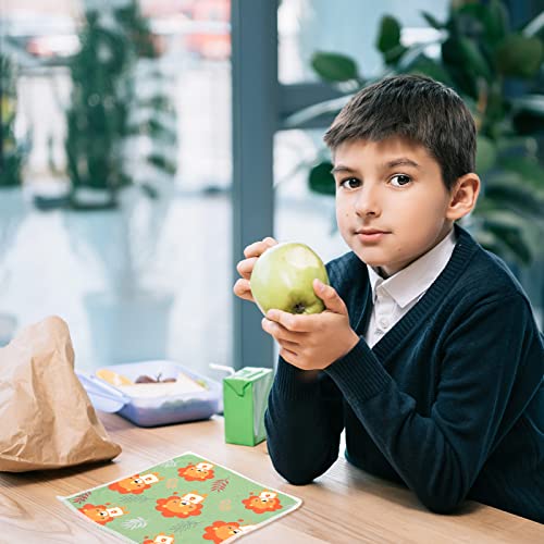 Hosuly 24 Pcs Animal Reusable Cloth Napkins For Kids 7.87 X 7.87 Inch,6 Style Summer Party Napkins Washable Dinner Cloth Soft Cute Table Microfiber Fabric Napkins For Family School Lunch #TOP5