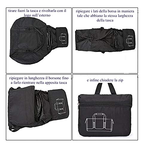 BRB° Borsone Palestra Borsa Sportiva Uomo Donna