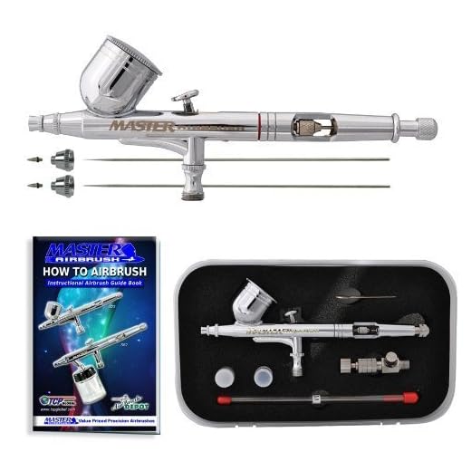 Master aerógrafo G233-SET Multiusos Precision Dual-Action Gravity alimentación aerógrafo Profesional Set by Master aerógrafo