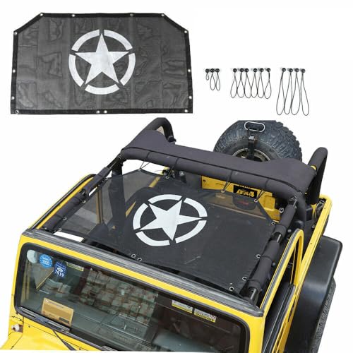 Toit Bikini Pare-Soleil Jeep Wrangler TJ pour Sorties Off-Road