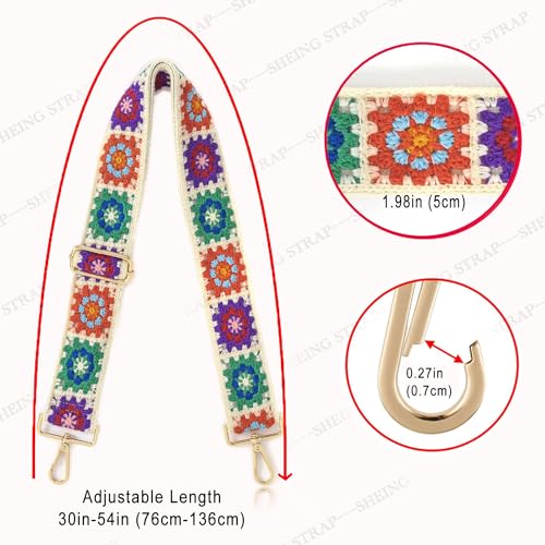Image of Purse Strap Replacement Crossbody Handbag Wide Shoulder Strap Adjustable