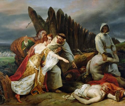 Peinture sur toile Edith et Harold Horace Vernet pour créer une ambiance nordique de chambre