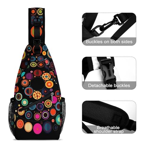 Bolso tipo bandolera para hombro y pecho unisex miniatura 3