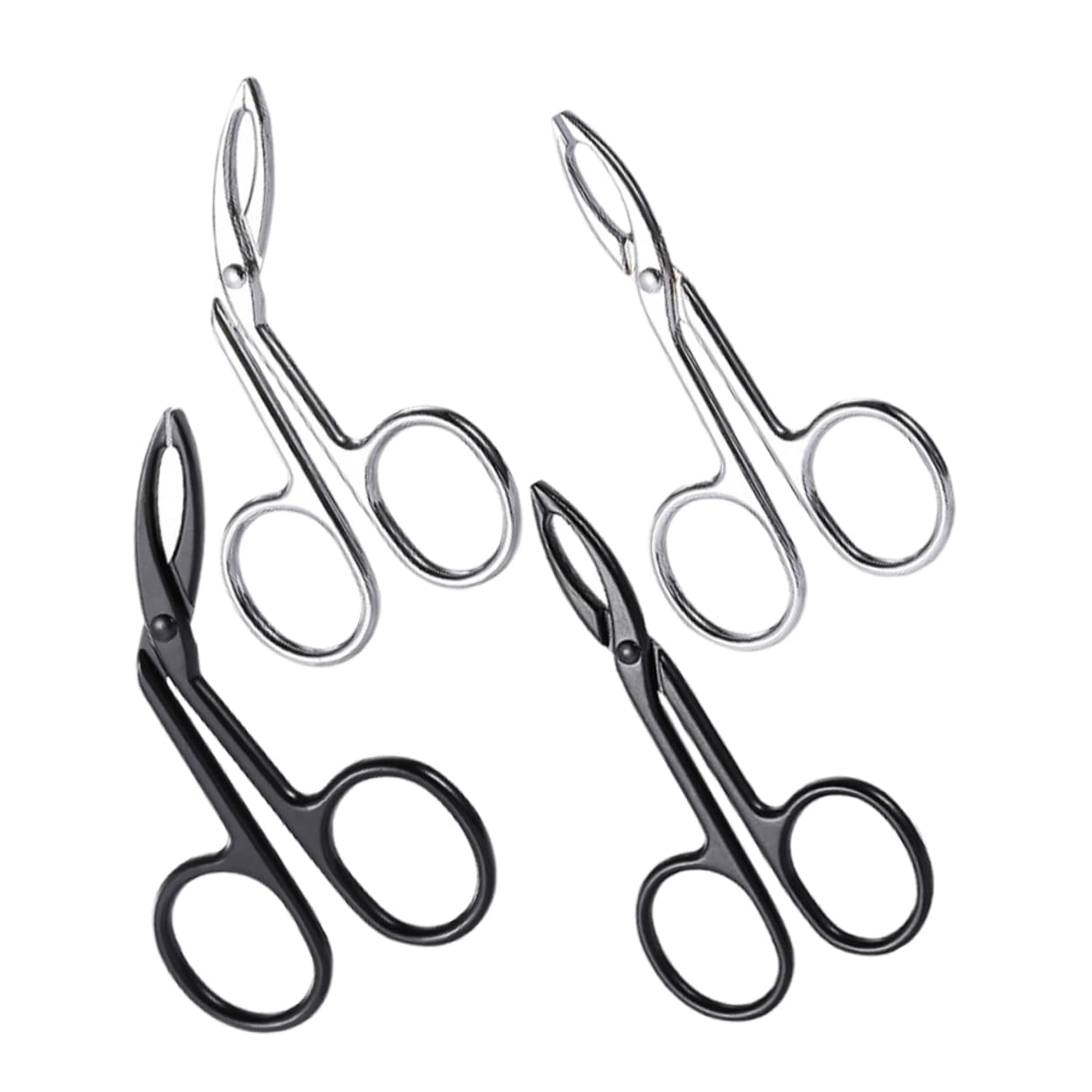 5 Set Pinze Per Sopracciglia Sopracciglio Facciale Per Donne Pinzette Per Sopracciglia in Metallo Forbici Per Sopracciglia Da Donna Acciaio Inossidabile 4 Pezzi*5