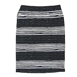 Lularoe Cassie e Large L Stripe Polka Dot Black White Womens Knee Length Pencil Skirt fits Sizes 14-16 LARGE-225-C