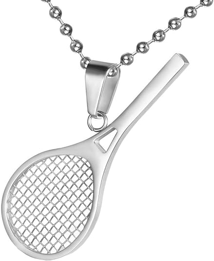 Collana Ciondolo Racchetta Da Ping Pong – Gioielli Sportivi Hip Hop Per Uomo E Donna