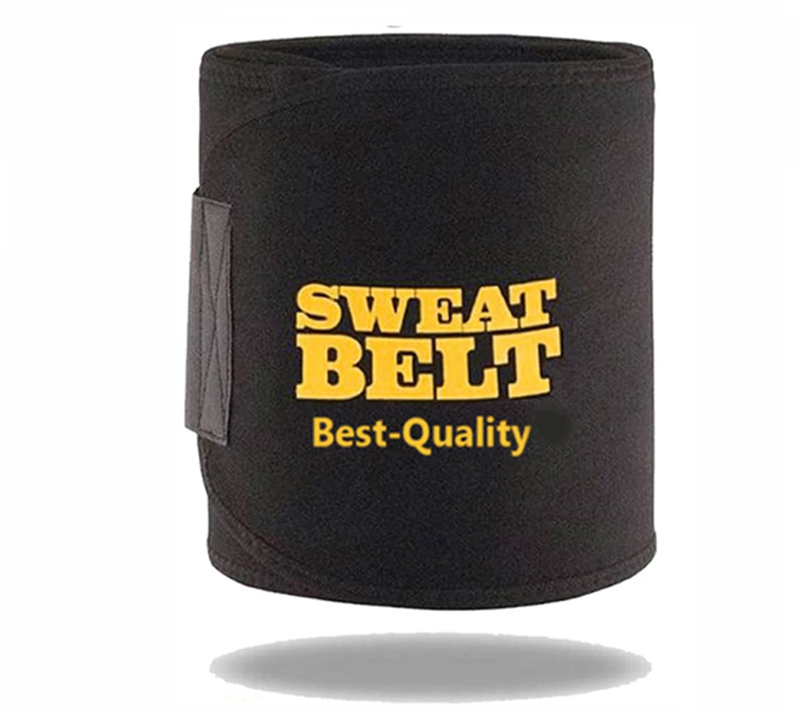 Black Mens Womens Waist Stomach Shaper Sweat Slim Belt with Mobile Holder Weight Loss Back Pain Gym Running (B0BQ3G6WSN) Amazon Price History, Amazon Price Tracker
