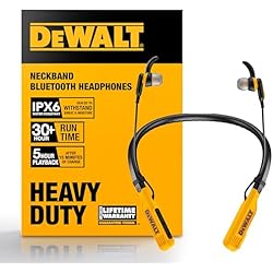 【新品未開封】 DEWALT デウォルト ワイヤレスイヤホン ネックバンド型 Amazon.com: DEWALT Bluetooth Neckband Earbuds Bundle