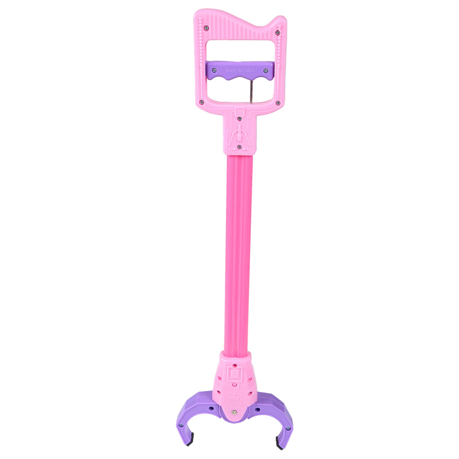 OVAQUIXI Kids Hand Grabber Toy with Clicking Sound, Flexible Claw for Object Retrieval, Birthday Gift Idea, Solid Plastic Material (Pink)