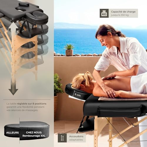 Table de Massage 2 Zones Pliante – Image 6