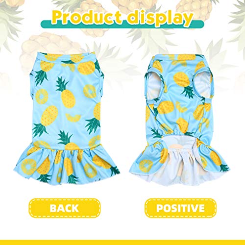 EXPAWLORER Dog Dress for Small Dogs - Soft Breathable Dog Spring Clothes, Cooling Dog Shirt Skirt for Summer, Sleeveless… - Image 5