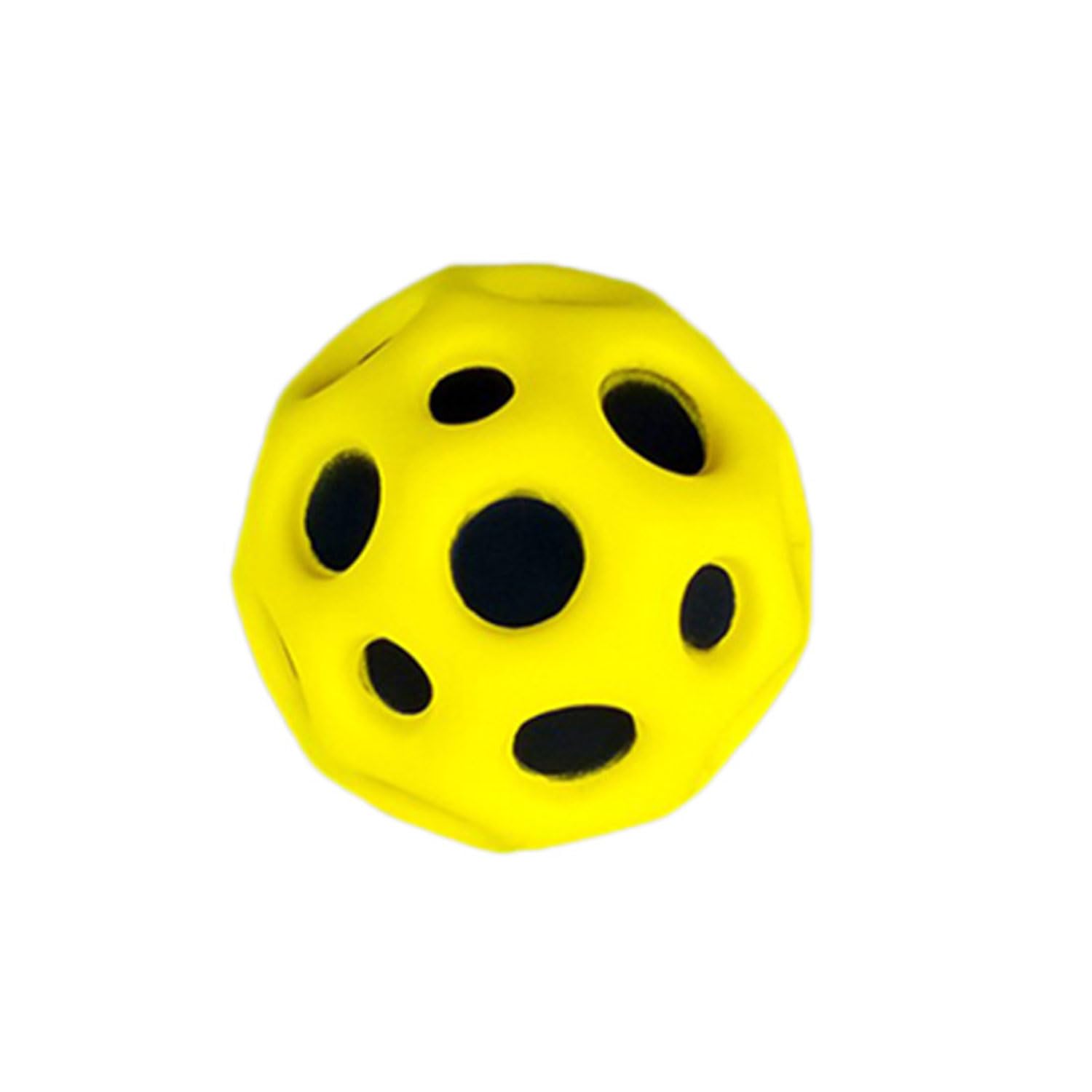 Space Ball with Extreme High Bounce, Bouncy Balls Hole Ball with High Resilience, Mini Bouncing Ball Foam Balls, Space Toys for Kids Party Bag Gifts (Yellow)