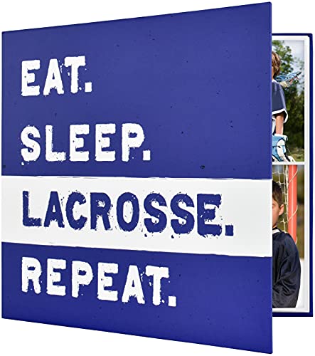 Image of MCS Expandable 10-Page Sports Scrapbook Album with 12 x 12 Inch Pages, 13.5 x 12.5 Inch, Lacrosse (Pack of 2)