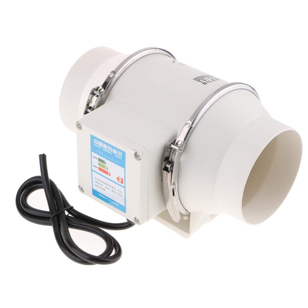 Ventilatore da parete ultra silenzioso per aspirazione bagno, WC, cucina