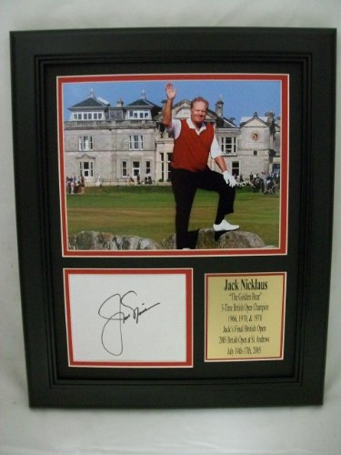 Jack Nicklaus 11x14 Framed Last British Open Photo With Autograph