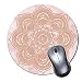 Produktbild 2er-Pack ROOMBA Mauspad, niedliches Mauspad mit Design, kleine rutschfeste Gummiunterseite, Mädchen Büro-Mauspad, Schreibtischzubehör, runde Mauspad, Roségold, Mandala-Blume, Marmor, Rosa, Weiß
