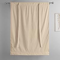 Vista 8 de HPD Half Price Drapes Cortinas enrollables de algodón liso para oscurecer la habitación, cortinas enrollables para ventanas para sala de estar