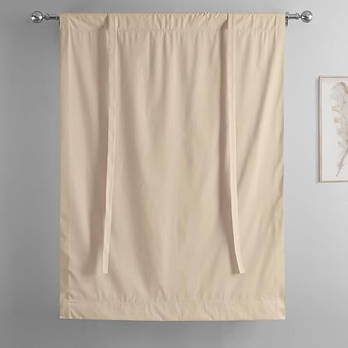 Miniatura 8 de HPD Half Price Drapes Cortinas enrollables de algodón liso para oscurecer la habitación, cortinas enrollables para ventanas para sala de estar,
