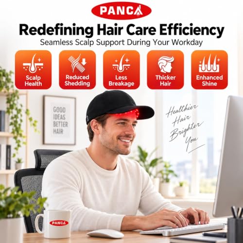Image of PANCA Red Light Therapy Cap for Hair Growth Rechargeable LED Cap