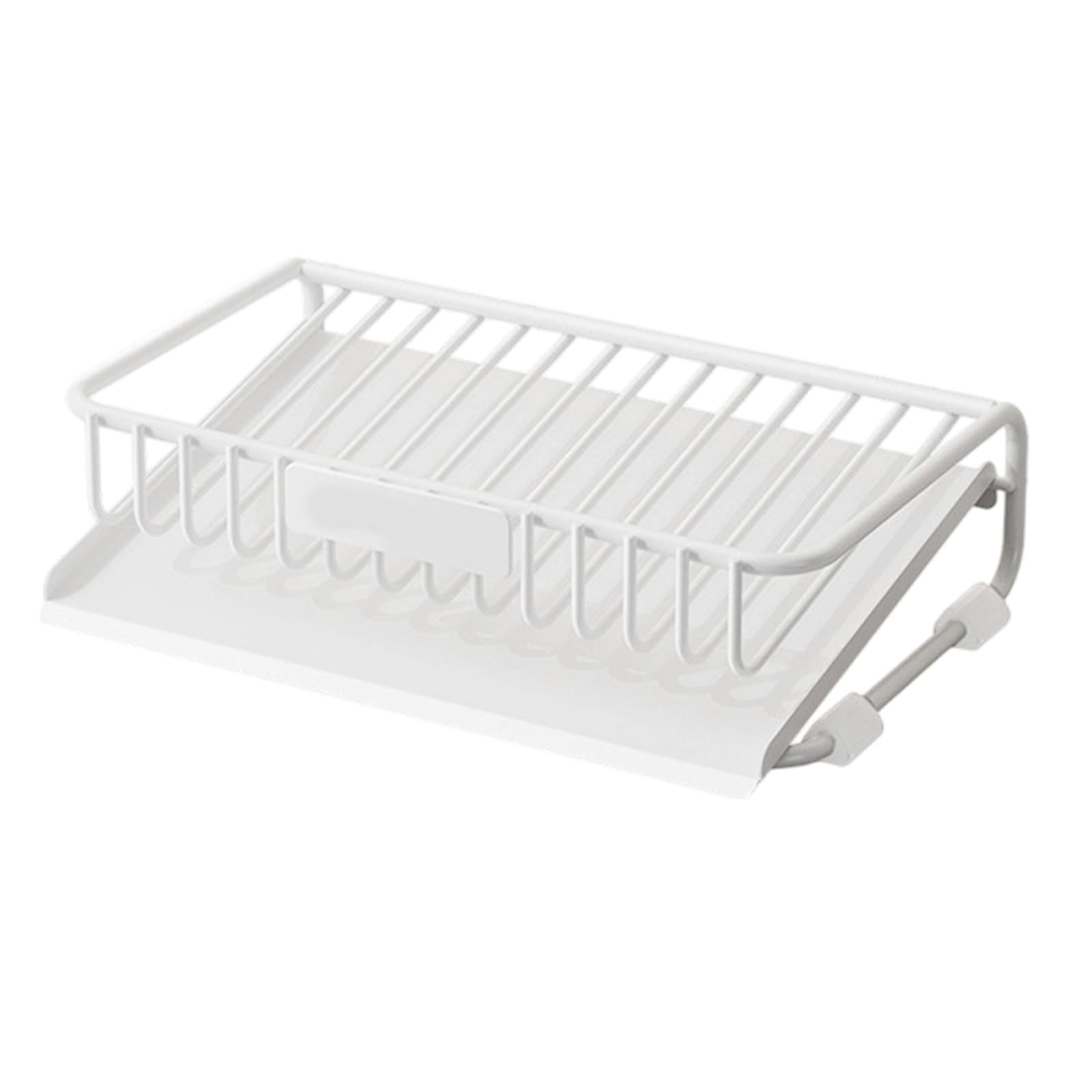 Qusinfc Stylish Carbon Steel Soap Saver Tray with Drainage Base Wall Mounted Soap Dishes for Hygienic and Neat Countertop Dishes