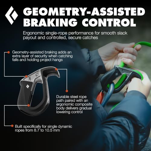 Image of BLACK DIAMOND ATC Belay Rappel Device, Aluminum Rock Climbing, Canyoneering