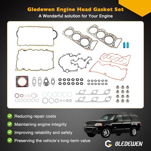 Image of Full MLS Headgasket Set with Engine Conversion Gasket Set, Compatible with 2001-11 Ford Mercury Mazda, 4.0L V6 Engine, Replace# FGS4036 HS26300PT CS9293