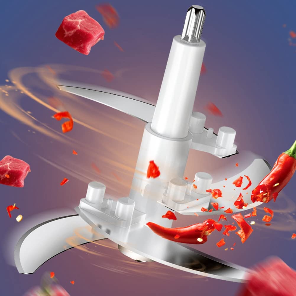 Picadora de Alimentos EléCtrica 3L Picadora de Carne de Acero Inoxidable Procesador de Alimentos MáQuina Licuadora ElectrodoméSticos de Cocina, Enchufe de la UE