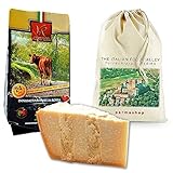 Parmigiano Reggiano PDO 'VACCHE ROSSE/RED COWS' + Cotton freshness sack, seasoned 24 months, 2.2 lbs...