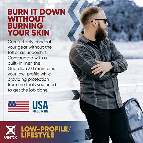 Vertx Men's Guardian, Long Sleeve Stretch with Pockets, Concealed Carry Outdoor Work Shirts, Tactical Operations Gear2