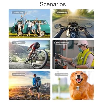 1080P Cat Camera Collar,Mini Body Camera for Pets, Action Camera for Cats and Dogs,170 Lens Dog Tracker Camera Collar for Outdoor Riding Touring,Birthday Gift for Pets