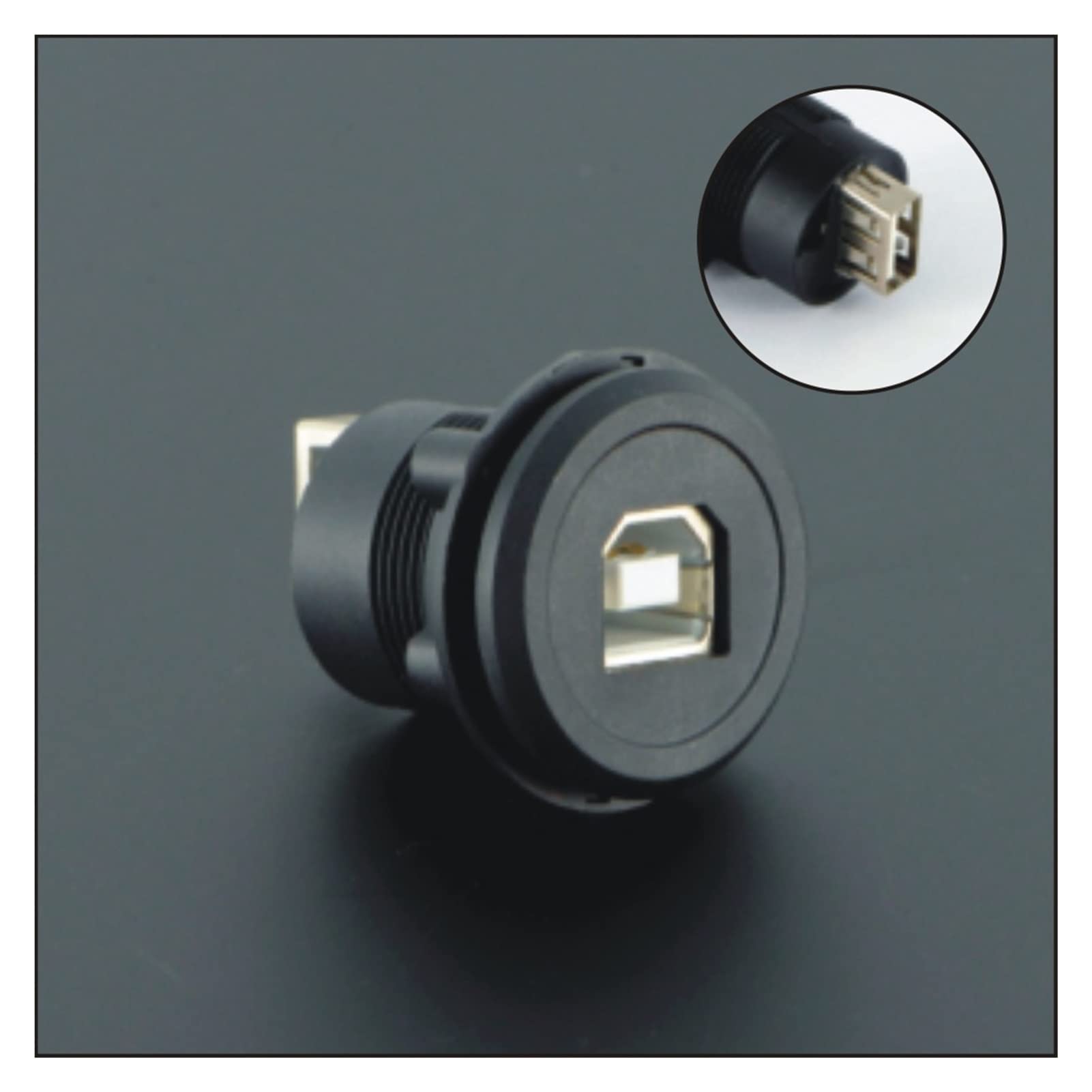 Rallonge USB 22 mm plastique noir pour réparer et déporter un port USB facilement