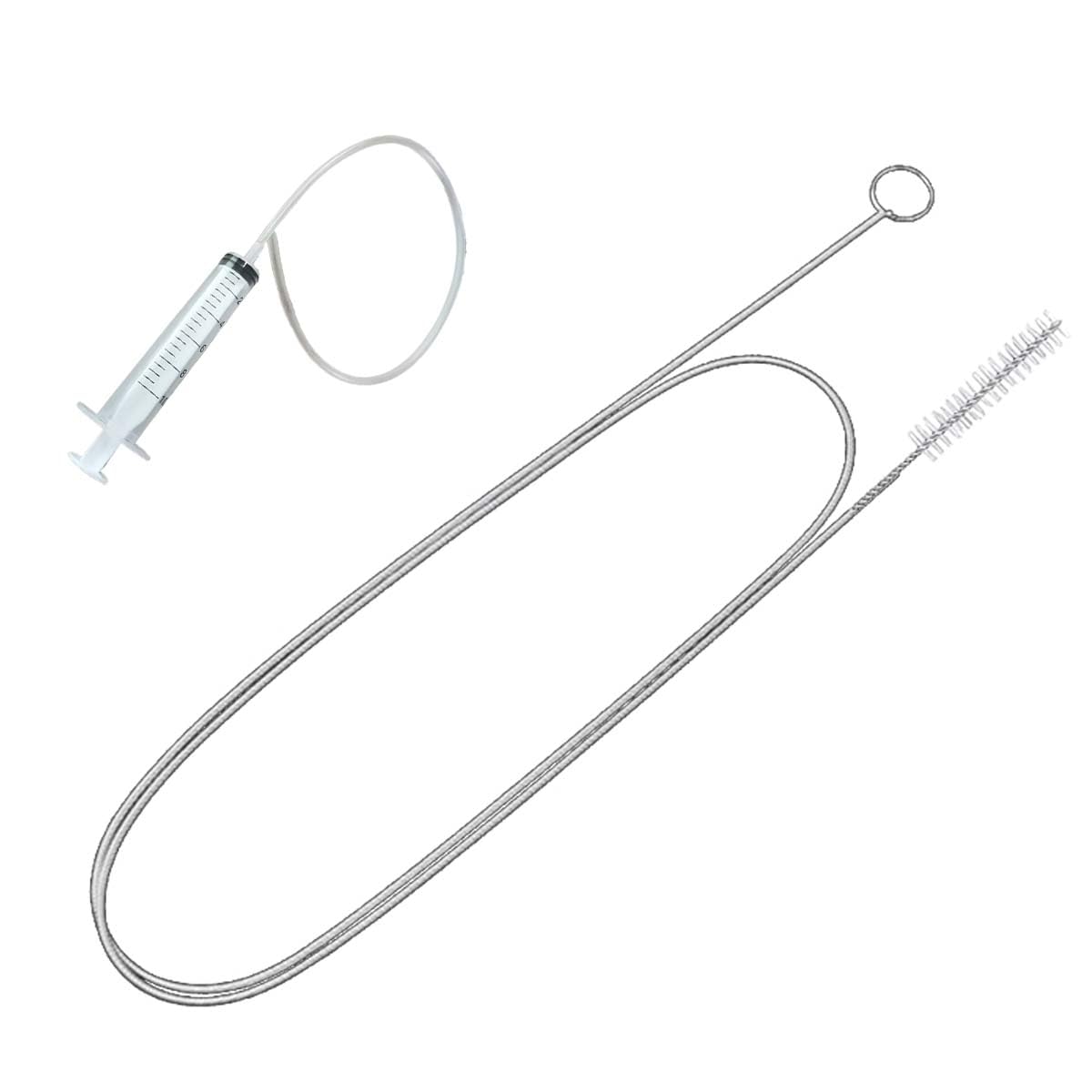 Car Sunroof Drain Cleaning Tool, 78'' Long Pipe Cleaner Drain Brush for Car, Flexible Tube Cleaning Brush, Pipe Cleaning Slim Drain Dredging Tool for Car Sunroof Windshield Wiper Drain Hole (2PCS)