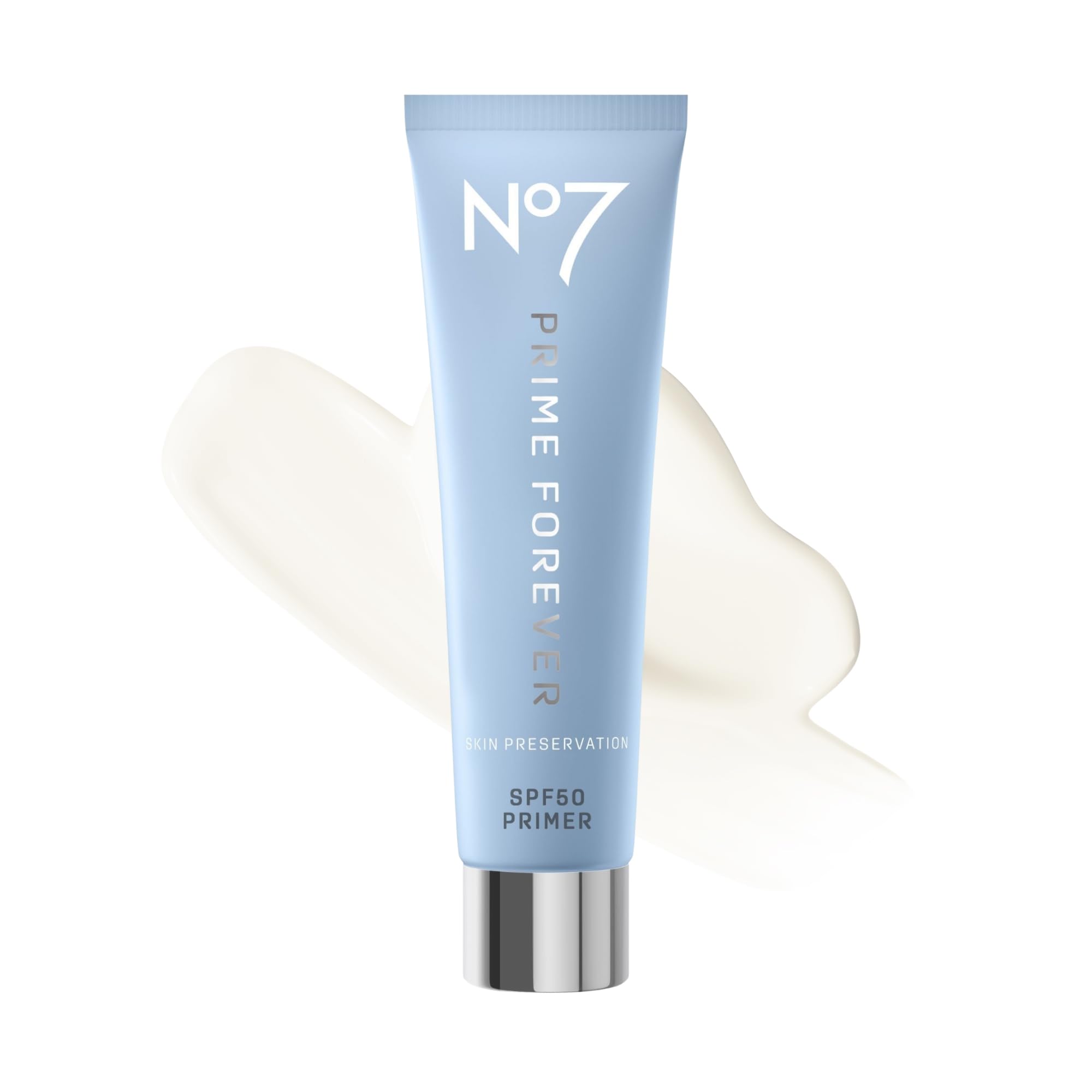 No7 Prime Forever SPF 50 Makeup Primer & Facial Sunscreen, 1.69 oz