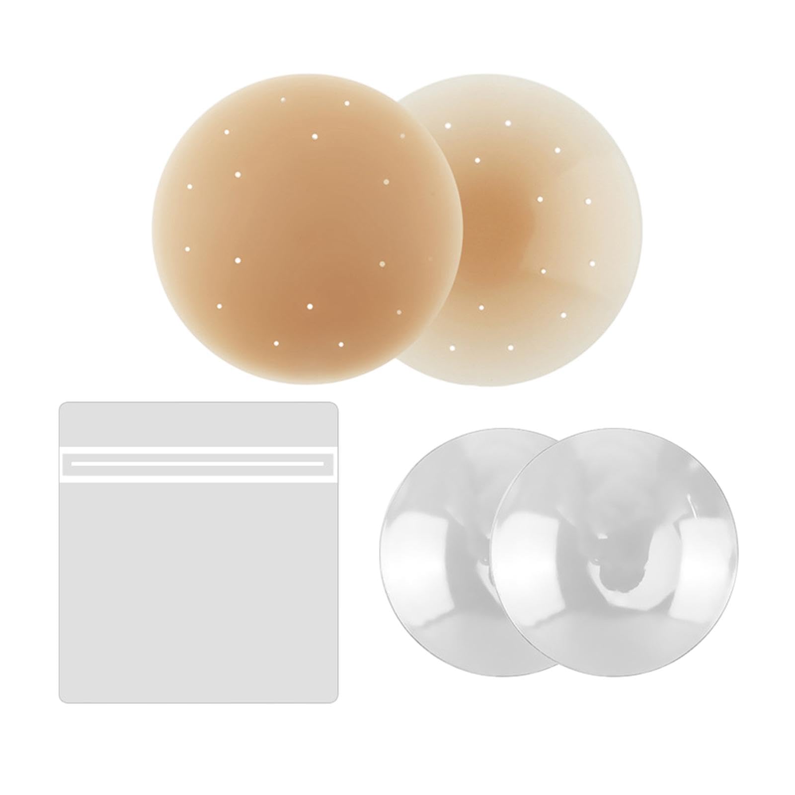 nivaa Nipple Cover for Women Thin Comfortable Sticky Breast Petals Silicone Petals Dark Beige 10cm-picture-44