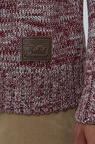 Cárdigan de punto grueso para hombre !Solid Pomeroy de algodón con cuello alto 6