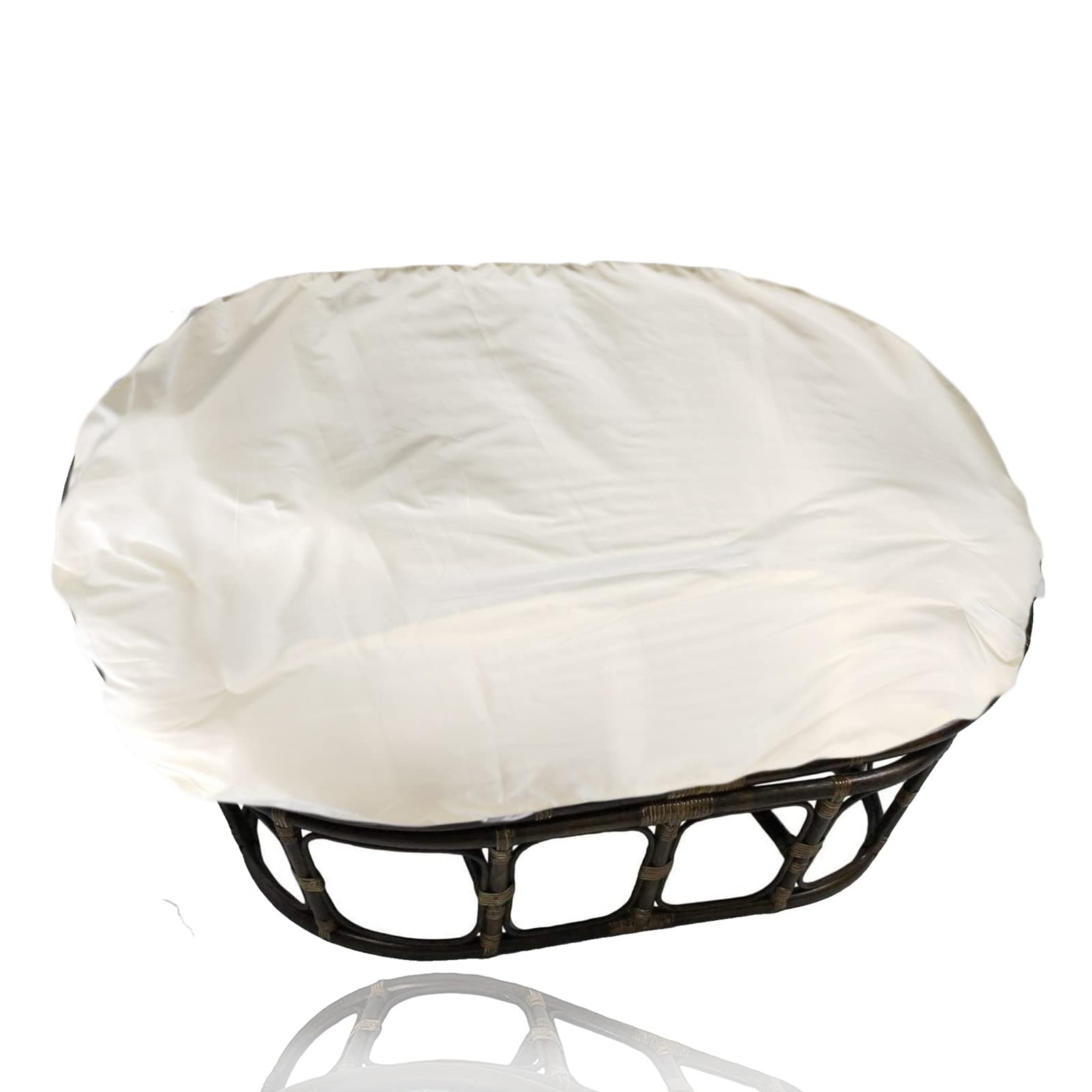 TDHLW Papasan Slipcover, Papasan Double Cushion Cover, Papasan Double Chair Cushion Covers Only, Outdoor Indoor Cushion Waterproof Slipcover for Papasan Wicker Egg Chair,Beige,67 * 47in