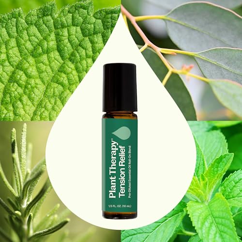Plant Therapy Tension Relief Essential Oil Blend Pre-Diluted Roll-On 10 mL (1/3 oz) 100% Pure, Therapeutic Grade Essential Oils Diluted in Fractionated Coconut Oil - Image 4
