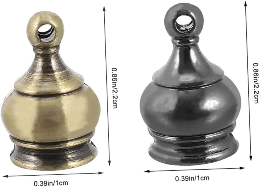 lamp 24 Pcs Chandelier Cap Nuts Solid Lamp Finials Caps Knobs Decor Lamp Shade Cap Chic Lamp Shades for Table Lamps Fixtures Holder Bulb Tapped Zinc Alloy Candle Light Floor Lamp lamp