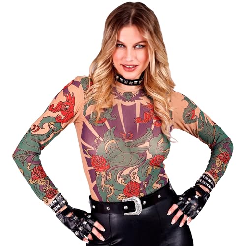 W WIDMANN MILANO Party Fashion - Biker Rocker Kostüm Accessoire Set für Erwachsene, Zubehör für Karneval und Mottoparty