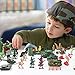 BigOtters 307PCS Army Action Figures Set, Plastic Soldiers World War II Army Toys with Playset Tanks Planes Flags Accessories for Party Favor Birthday Gift